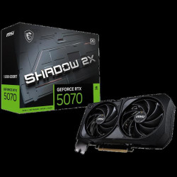 Видеокарта MSI Bad Pack RTX5070 SHADOW 2X OC 12GB GDDR7 192bit 3xDP HDMI 2FAN RTL bp