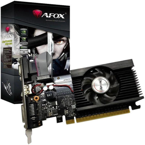 Видеокарта Afox PCI-E AF710-1024D3L5 NVIDIA GeForce GT 710 1Gb 64bit GDDR3 954/1600 DVIx1 HDMIx1 CRTx1 HDCP Ret [AF710-1024D3L5]