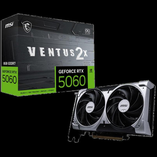 Видеокарта PCIE16 RTX5060 8GB RTX 5060 8G VENTUS 2X OC MSI