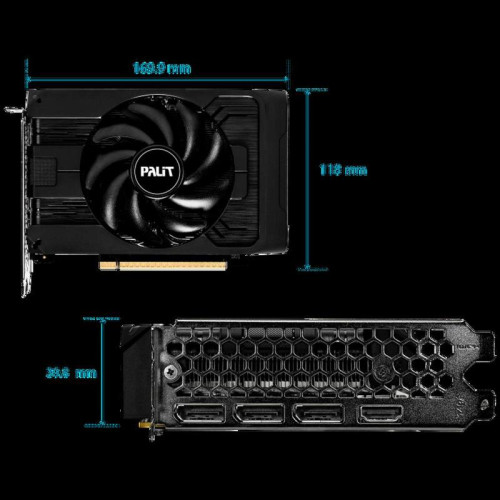 Видеокарта Palit PCI-E 5.0 PA-RTX5050 STORMX OC NVIDIA GeForce RTX 5050 8Gb 128bit GDDR6 2317/20000 HDMIx1 DPx3 HDCP Ret