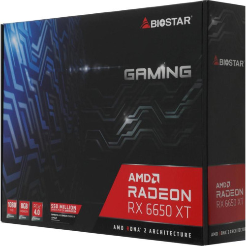 Видеокарта Biostar PCI-E 4.0 VA6656TM81 AMD Radeon RX 6650XT 8Gb 128bit GDDR6 2410/17500 HDMIx1 DPx3 HDCP Ret [VA6656TM81]