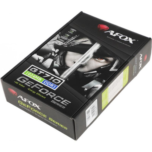 Видеокарта Afox PCI-E AF710-1024D3L5 NVIDIA GeForce GT 710 1Gb 64bit GDDR3 954/1600 DVIx1 HDMIx1 CRTx1 HDCP Ret [AF710-1024D3L5]