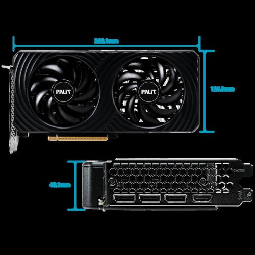 Видеокарта Palit PCI-E 5.0 RTX5060 DUAL NVIDIA GeForce RTX 5060 8Gb 128bit GDDR7 2295/28000 HDMIx1 DPx3 HDCP Ret