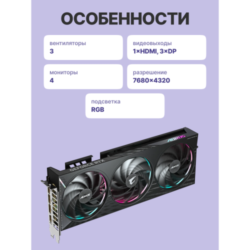 Видеокарта/ GV-N5060AORUS E-8GD Видеокарта/ GV-N5060AORUS E-8GD