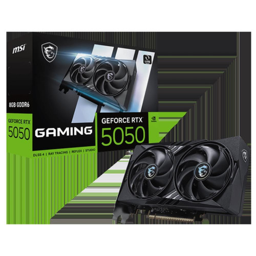 Видеокарта MSI PCI-E 5.0 RTX 5050 8G GAMING NVIDIA GeForce RTX 5050 8Gb 128bit GDDR6 2632/20000 HDMIx1 DPx3 HDCP Ret Видеокарта MSI PCI-E 5.0 RTX 5050 8G GAMING NVIDIA GeForce RTX 5050 8Gb 128bit GDDR6 2632/20000 HDMIx1 DPx3 HDCP Ret