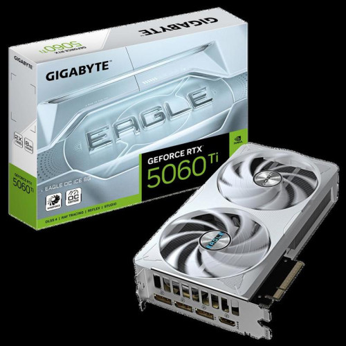 Видеокарта PCIE16 RTX5060TI 8GB GV-N506TEAGLEOC ICE-8GD GIGABYTE