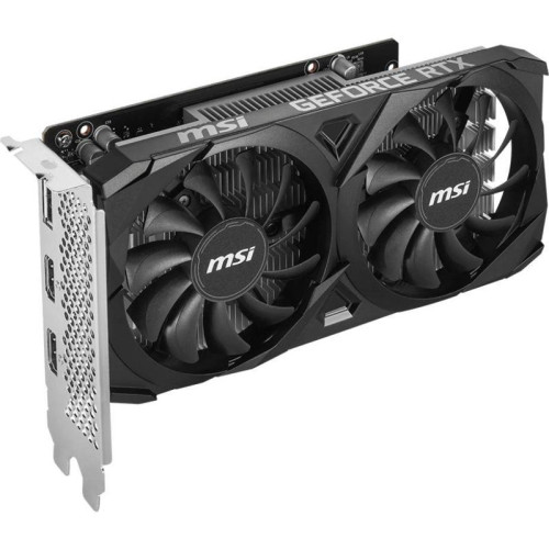 Видеокарта MSI PCI-E 4.0 RTX 3050 VENTUS 2X E 6G OC NVIDIA GeForce RTX 3050 6Gb 96bit GDDR6 1492/14000 HDMIx2 DPx1 HDCP Ret [RTX 3050 VENTUS 2X E 6G OC]