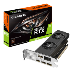 Видеокарта VGA GIGABYTE NVIDIA GeForce RTX 3050 OC Low Profile 6G 6GB, GDDR6/96-bit, PCIe 4.0, 2xHDMI 2.1, 2xDP, 1.8-slot