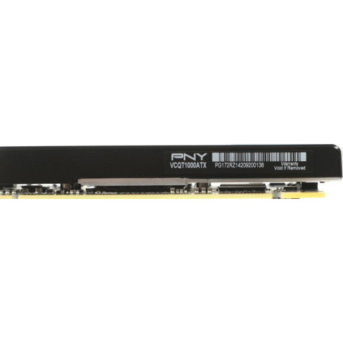 Видеокарта PNY PCI-E T1000 NVIDIA T1000 4Gb 128bit GDDR6 mDPx4 HDCP Bulk low profile [VCNT1000-SB]