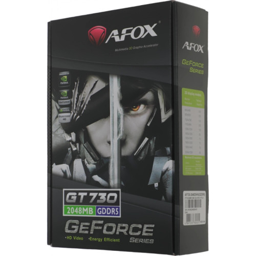 Видеокарта Afox PCI-E 3.0 AF740-2048D5H3-V2 NVIDIA GeForce GT 740 2Gb 128bit GDDR5 993/5000 DVIx1 HDMIx1 CRTx1 HDCP Ret