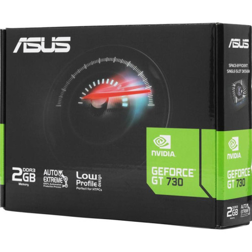 Видеокарта ASUS PCI-E GT730-2GD3-BRK-EVO NVIDIA GeForce GT 730 2Gb 64bit DDR3 902/1800 DVIx1 HDMIx1 CRTx1 HDCP Ret [GT730-2GD3-BRK-EVO]