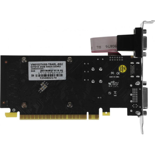 Видеокарта Biostar PCI-E 2.0 GeForce GT610 NVIDIA GeForce GT 610 2Gb 64bit DDR3 700/1333 DVIx1 HDMIx1 CRTx1 HDCP Ret low profile