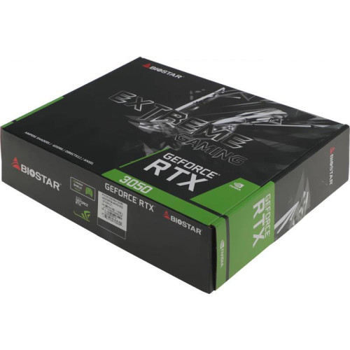 Видеокарта Biostar PCI-E 4.0 RTX3050-6G NVIDIA GeForce RTX 3050 6Gb 96bit GDDR6 1042/14000 DVIx1 HDMIx1 DPx1 HDCP Ret