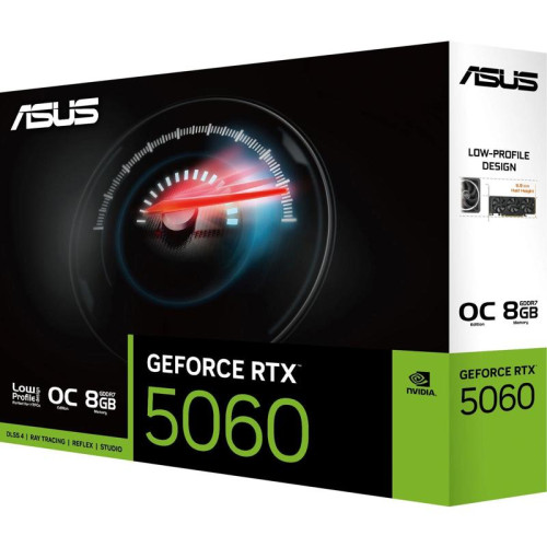 Видеокарта Asus PCI-E 4.0 RTX5060-O8G-LP-BRK NVIDIA GeForce RTX 5060 8Gb 128bit GDDR7 2550/28000 HDMIx1 DPx3 HDCP Ret
