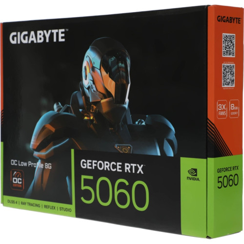 Видеокарта Gigabyte PCI-E 5.0 GV-N5060OC-8GL 1.0 NVIDIA GeForce RTX 5060 8Gb 128bit GDDR7 3840/28000 HDMIx1 DPx3 HDCP Ret Видеокарта Gigabyte PCI-E 5.0 GV-N5060OC-8GL 1.0 NVIDIA GeForce RTX 5060 8Gb 128bit GDDR7 3840/28000 HDMIx1 DPx3 HDCP Ret