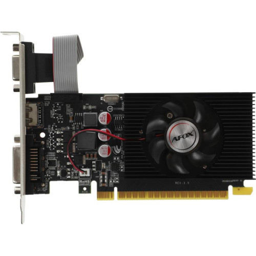 Видеокарта Afox PCI-E 2.0 AF220-1024D3L2 NVIDIA GeForce GT 220 1Gb 128bit DDR3 625/1580 DVIx1 HDMIx1 CRTx1 HDCP Ret low profile
