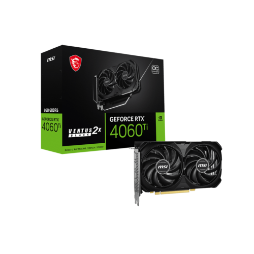 Видеокарта/ GeForce RTX 4060 Ti 8G VENTUS 2X BLACK E1 OC