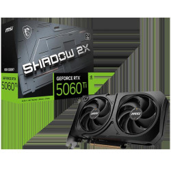 Видеокарта MSI RTX5060Ti SHADOW 2X PLUS 8GB GDDR7 128bit 3xDP HDMI 2FAN RTL