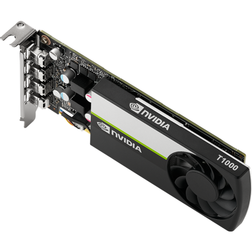 Видеокарта/ VGA NVIDIA T1000, 4 GB GDDR6/128 bit, PCI Express 4.0 x16, 4x mDP, BLK