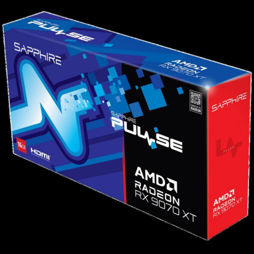 Видеокарта Sapphire RX9070XT PULSE 16GB GDDR6 256bit 2xDP 2xHDMI 3FAN RTL