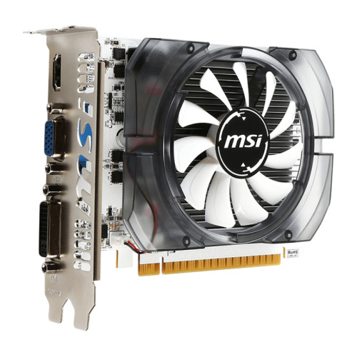 Видеокарта VGA MSI NVIDIA GeForce GT N730-2GD3V3 2GB, DDR3/128-bit, PCIe 2.0, 1xD-Sub, 1xHDMI 1.4, 1xDVI-I, 1-slot