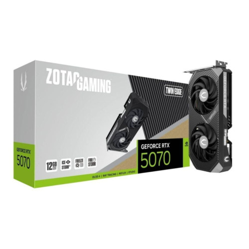 Видеокарта Zotac PCI-E 5.0 RTX 5070 TWIN EDGE NVIDIA GeForce RTX 5070 12Gb 192bit GDDR7 2512/28000 HDMIx1 DPx3 HDCP Ret