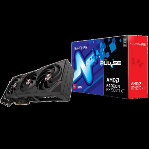Видеокарта Sapphire RX9070XT PULSE 16GB GDDR6 256bit 2xDP 2xHDMI 3FAN RTL