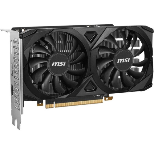 Видеокарта MSI PCI-E 4.0 RTX 3050 VENTUS 2X E 6G OC NVIDIA GeForce RTX 3050 6Gb 96bit GDDR6 1492/14000 HDMIx2 DPx1 HDCP Ret [RTX 3050 VENTUS 2X E 6G OC]