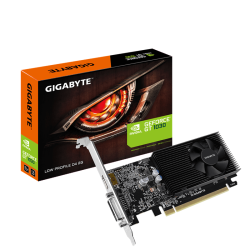 Видеокарта VGA GIGABYTE NVIDIA GeForce GT 1030 2GB, DDR4/64-bit, PCIe 3.0, 1xDVI-D, 1xHDMI 2.0, 1-slot