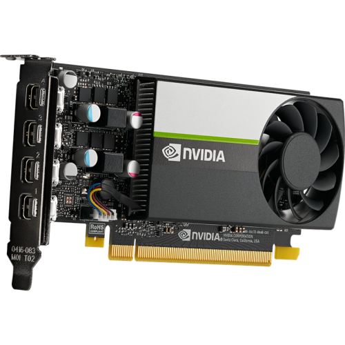 Видеокарта VGA PNY NVIDIA T1000, 8 GB GDDR6/128 bit, PCI Express 4.0 x16, 4x mDP