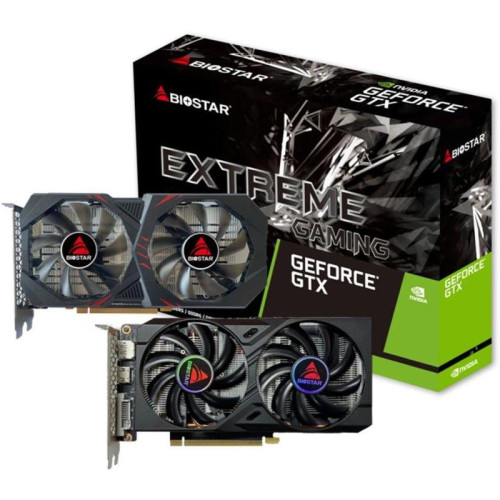 Видеокарта Biostar PCI-E VN1666TF69 NVIDIA GeForce GTX 1660TI 6Gb 192bit GDDR6 1500/12000 DVIx1 HDMIx1 DPx1 HDCP Ret [VN1666TF69]