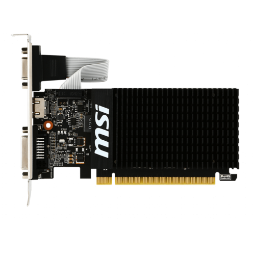 Видеокарта VGA MSI NVIDIA GeForce GT 710 2GB, DDR3/64-bit, PCIe 2.0, 1xD-Sub, 1xDVI-D, 1xHDMI 2.0, 1-slot