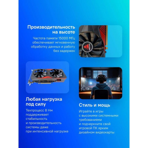 Видеокарта Biostar PCI-E 4.0 RTX3060-12GB NVIDIA GeForce RTX 3060 12Gb 192bit GDDR6 1320/15000 HDMIx1 DPx3 HDCP Ret