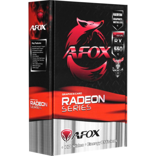 Видеокарта Afox RX550 4GB GDDR5 128bit VGA DP HDMI 1FAN LP RTL