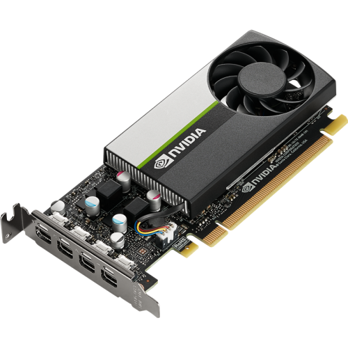 Видеокарта/ VGA PNY NVIDIA QUADRO T1000, 4 GB GDDR6/128 bit, PCI Express 4.0 x16, 4x mDP