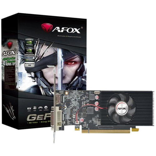 Видеокарта Afox PCI-E AF1030-4096D4L5 NVIDIA GeForce GT 1030 4Gb 64bit GDDR4 1152/2100 DVIx1 HDMIx1 HDCP Ret [AF1030-4096D4L5]