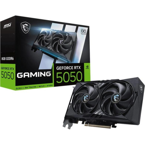 Видеокарта MSI PCI-E 5.0 RTX 5050 8G GAMING OC NVIDIA GeForce RTX 5050 8Gb 128bit GDDR6 2632/20000 HDMIx1 DPx3 HDCP Ret