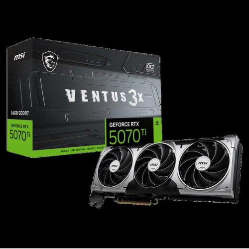 Видеокарта MSI PCIE16 RTX5070TI 16GB RTX 5070 Ti 16G VENTUS 3X OC
