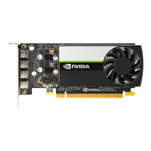 Видеокарта/ NVIDIA Quadro T600 4GB GDDR6 PCI-E x16 (LP bracket + ATX bracket + mDP-DP cables)