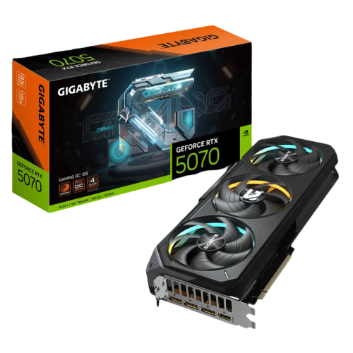 Видеокарта Gigabyte PCI-E GV-N5070GAMING OC-12GD 1.0 NVIDIA GeForce RTX 5070 12Gb 192bit GDDR7 2805/28000 HDMIx1 DPx3 HDCP Ret