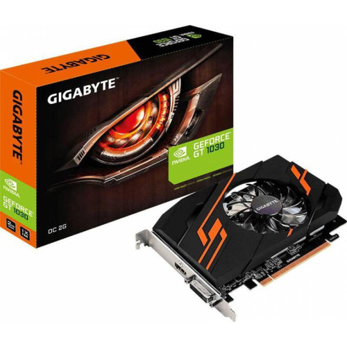 Видеокарта Gigabyte PCI-E GV-N1030OC-2GI NVIDIA GeForce GT 1030 2Gb 64bit GDDR5 1265/6008 HDMIx1 HDCP Ret [GV-N1030OC-2GI]