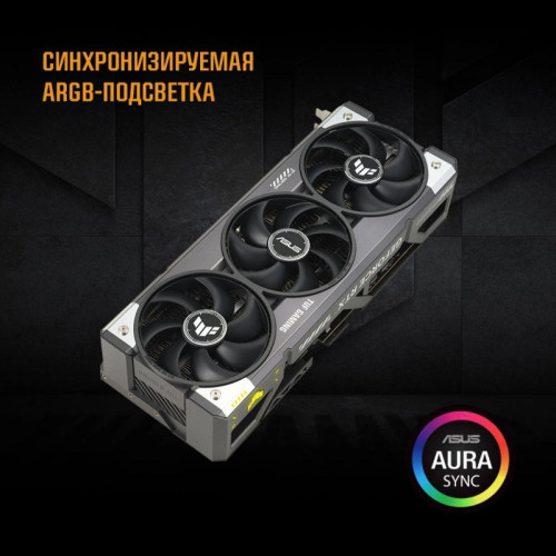 Видеокарта Asus PCI-E TUF-RTX5080-O16G-GAMING NVIDIA GeForce RTX 5080 16Gb 256bit GDDR7 2640/23000 HDMIx2 DPx3 HDCP Ret