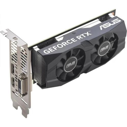 Видеокарта ASUS PCI-E 4.0 RTX3050-O6G-LP-BRK NVIDIA GeForce RTX 3050 6Gb 96bit GDDR6 1507/14000 DVIx1 HDMIx1 DPx1 HDCP Ret low profile [RTX3050-O6G-LP-BRK]