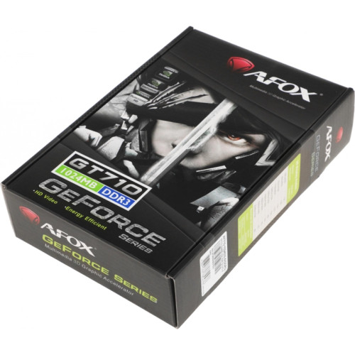 Видеокарта Afox PCI-E AF710-1024D3L5 NVIDIA GeForce GT 710 1Gb 64bit GDDR3 954/1600 DVIx1 HDMIx1 CRTx1 HDCP Ret [AF710-1024D3L5]