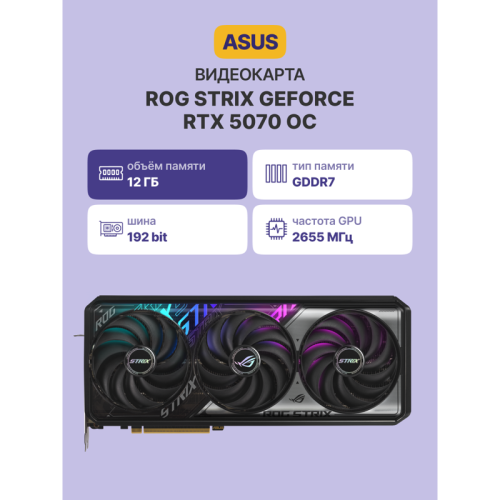 Видеокарта/ ROG-STRIX-RTX5070-O12GGAMING Видеокарта/ ROG-STRIX-RTX5070-O12GGAMING