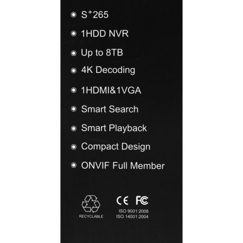 Видеорегистратор Tiandy TC-R3110 I/B/P8/L/S