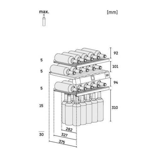Винные шкафы LIEBHERR/ !! Высота ниши 88см, под декоративную панель