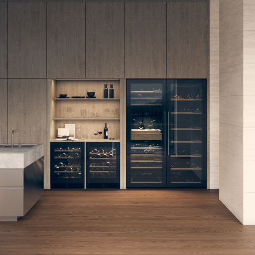Винный шкаф ASKO/ Арт. 745894 ; Винный шкаф ASKO, высота 82 см, объем 120 л, сенсорное управление, Wi-Fi, LED освещение, угольный фильтр, энергоэффективность А+, цвет черное стекло