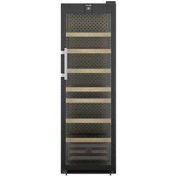 Винный шкаф LIEBHERR/  Серия Perfection, дверь со стеклопакетом с защитой от УФ-излучения, ручка с толкателем, электронный замок, в. 188,4 см, ш. 60 см, макс. кол-во бутылок Бордо (0,75 л): 188 бут., черный цвет