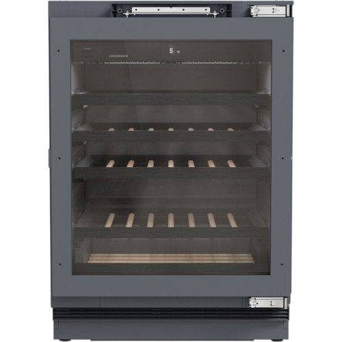 Винные шкафы Liebherr/ Vinidor Selection, высота 86-92 см, 1 темп. зона, дверь стеклопакет, door-on-door panel ready: установка фасадной рамки, сенсорный дисплей Touch&Swipe. Важно: увеличенная высота встраивания: 86-92 см